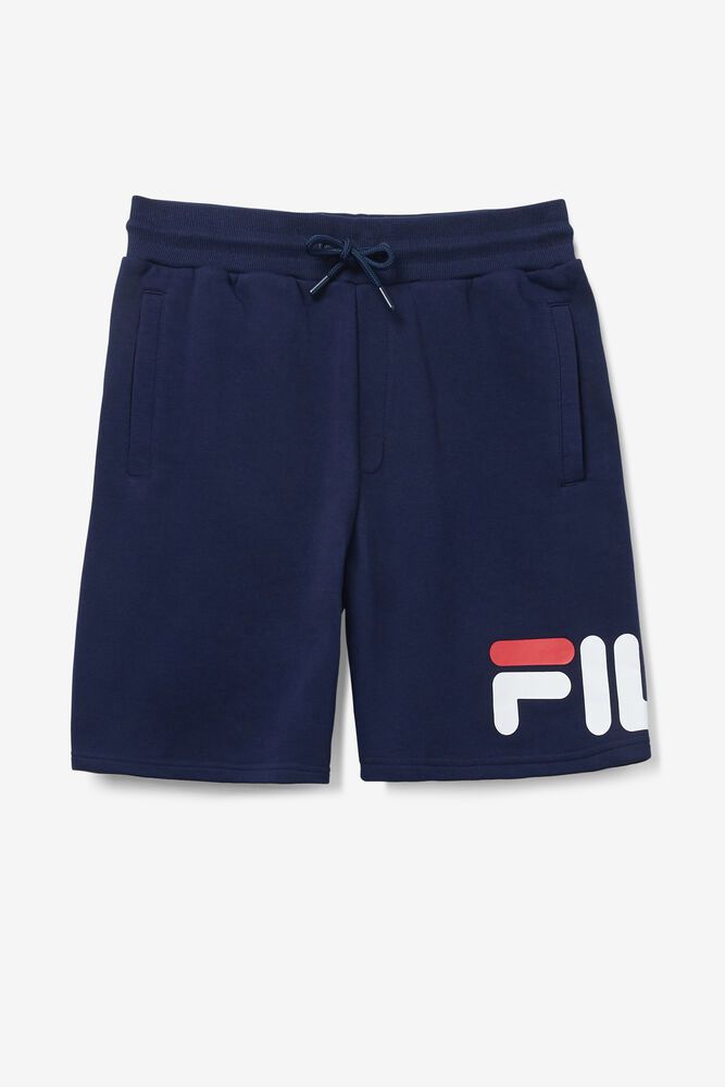 Fila Shorts Mens Navy - Zeshawn - Philippines 6523871-TN